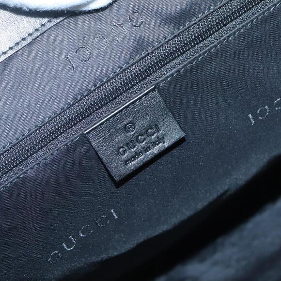 GUCCI Jackie Shoulder Bag Nylon Leather Black Silver 002 002 - Picture 16 of 16